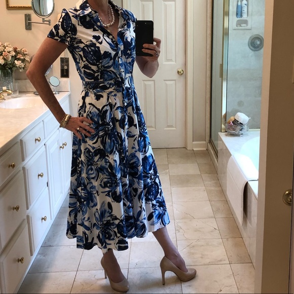 SOLD Jessica Howard 60s look full skirt dress, Size 10 - Picture 2 of 16